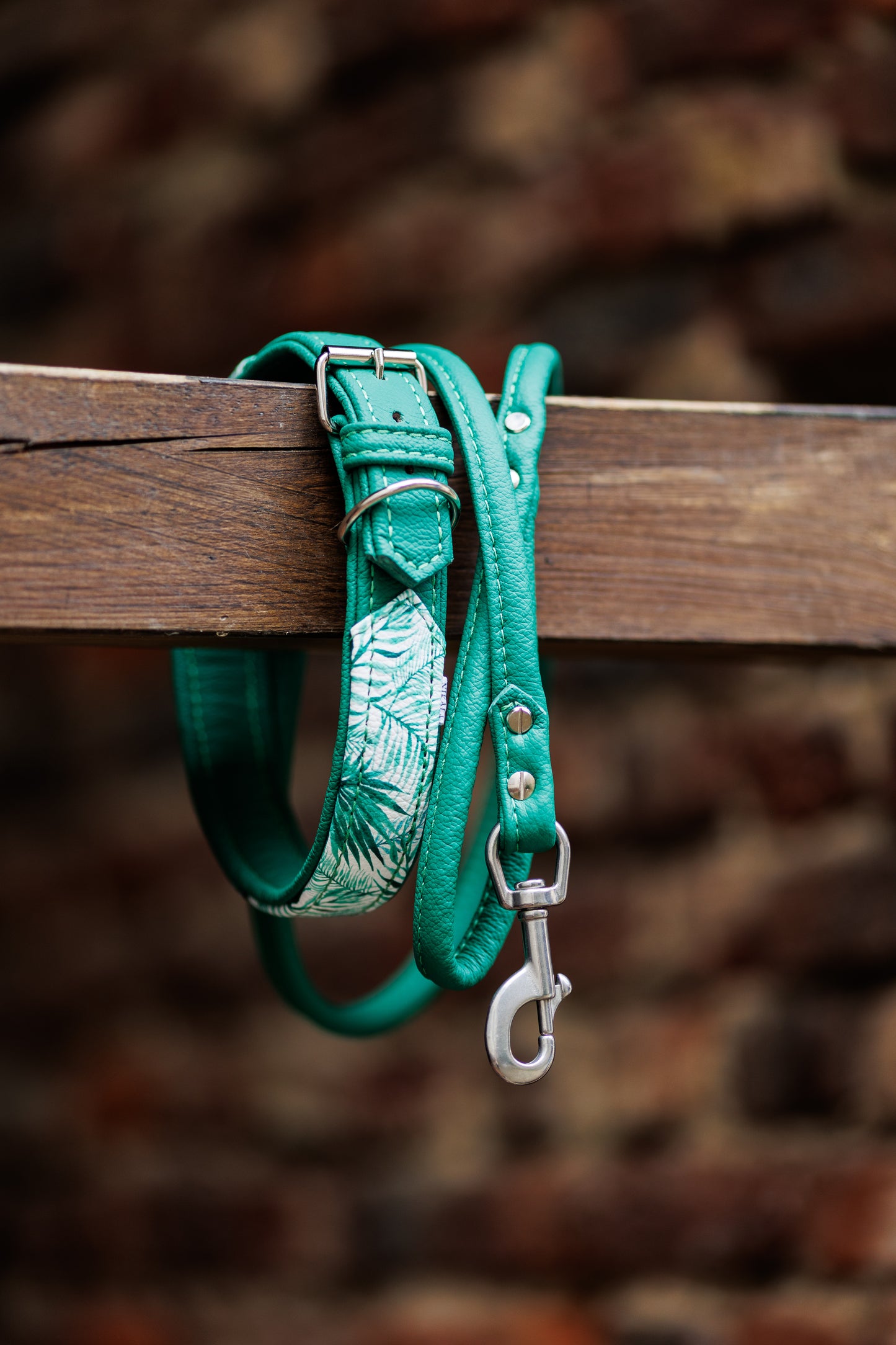 JUNGLE Hundehalsband schmal・Sommerliches Design