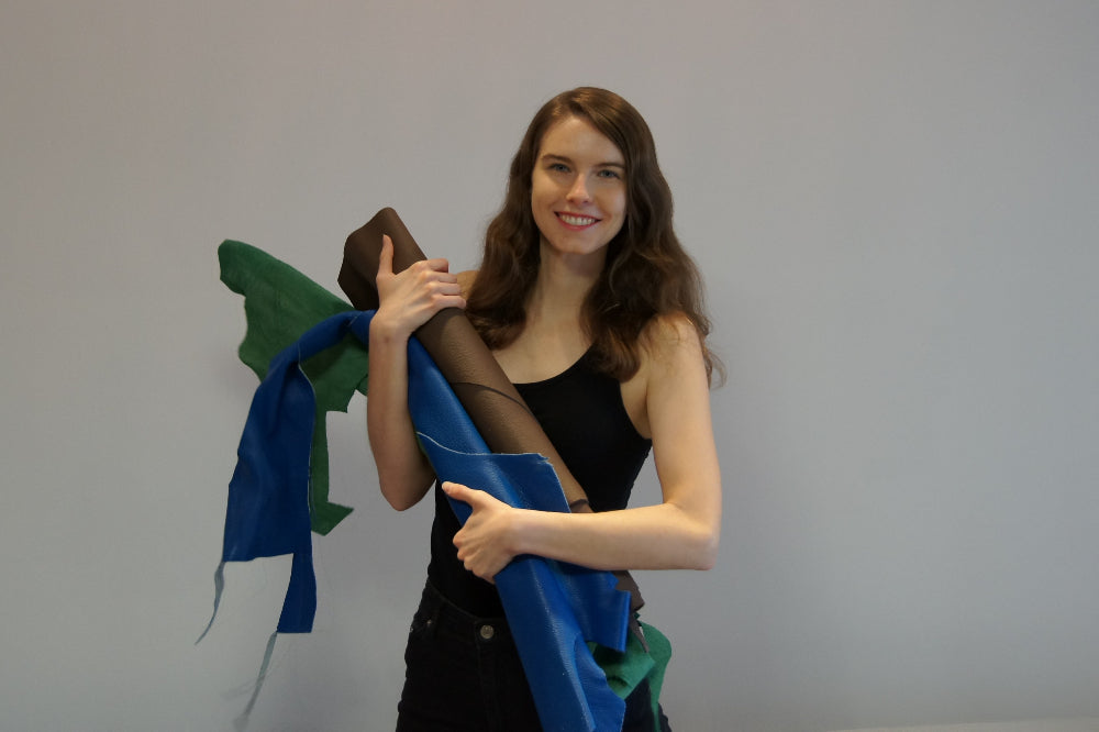 Hundehalsband Schneiderin mit Leder