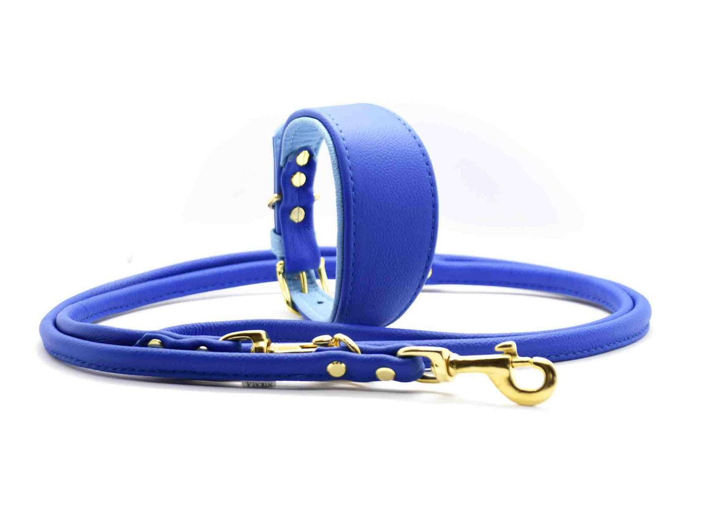 Handgefertigtes Windhundset aus Leder in frei wählbaren Farben