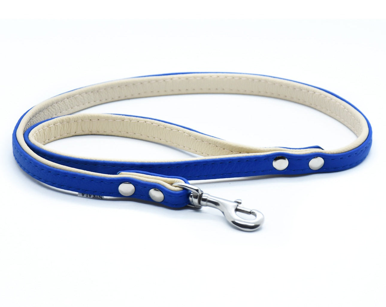 CITY LEINE BICOLOR・Elegante Kurzleine aus butterweichem Nappaleder