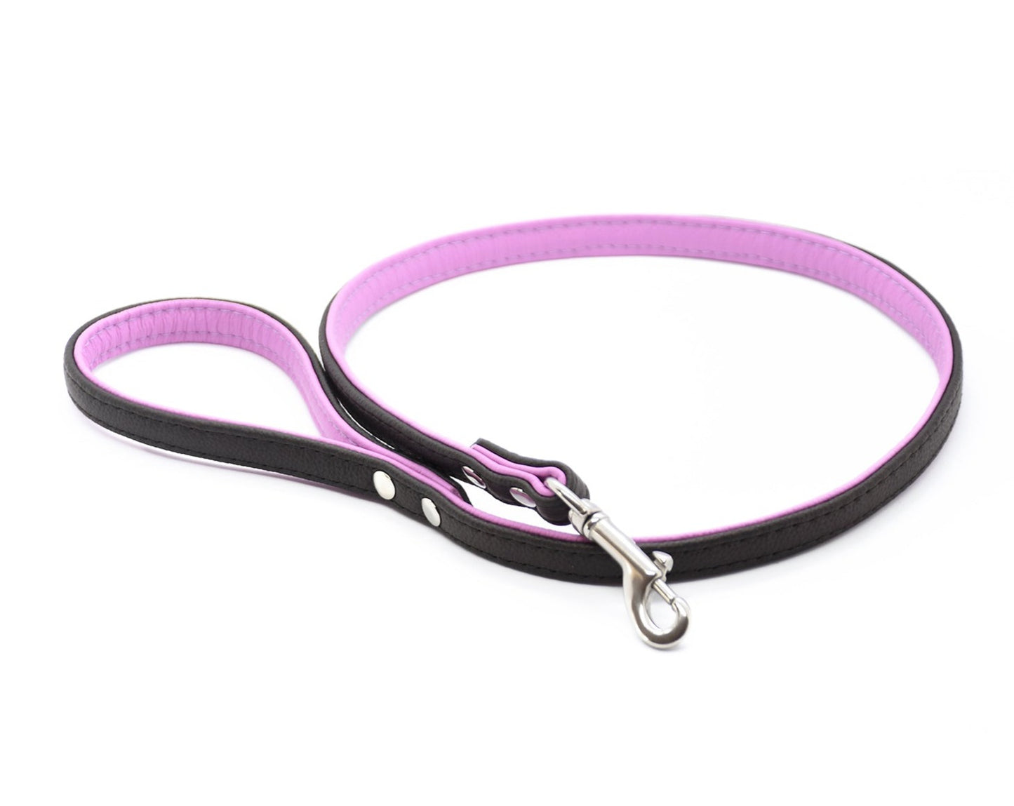 CITY LEINE BICOLOR・Elegante Kurzleine aus butterweichem Nappaleder