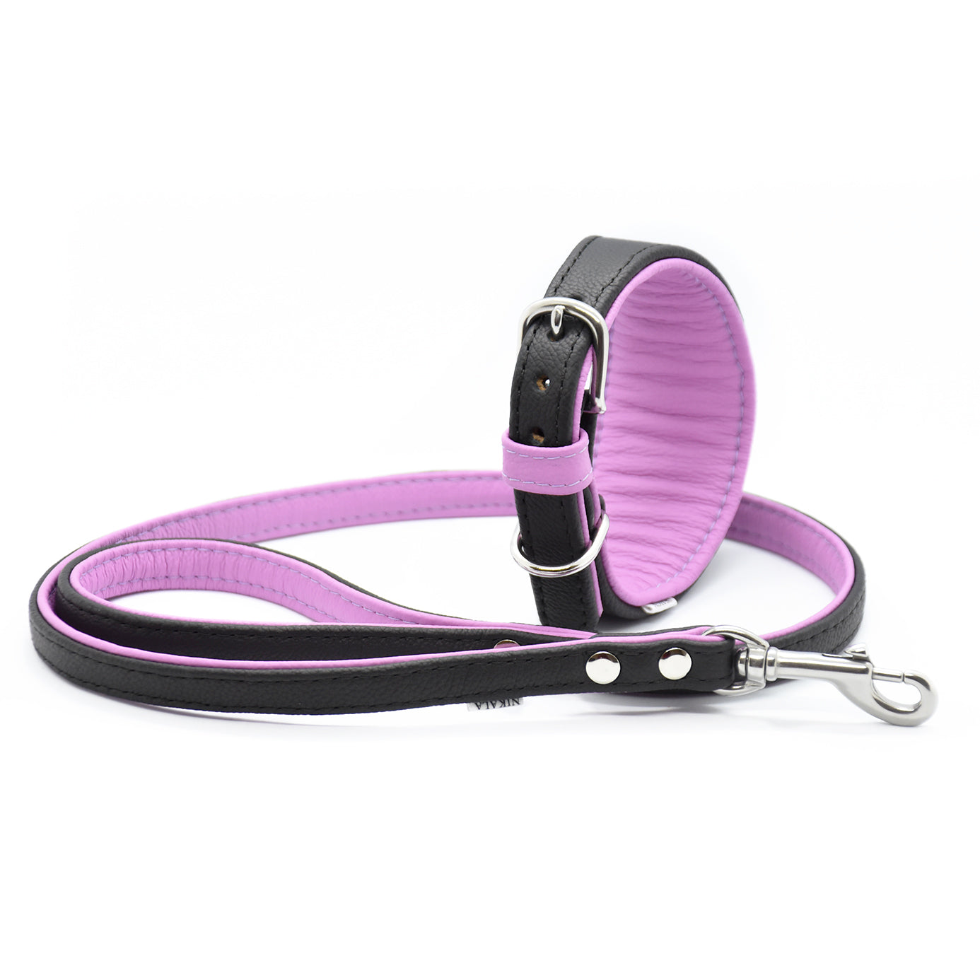 CITY LEINE BICOLOR・Elegante Kurzleine aus butterweichem Nappaleder