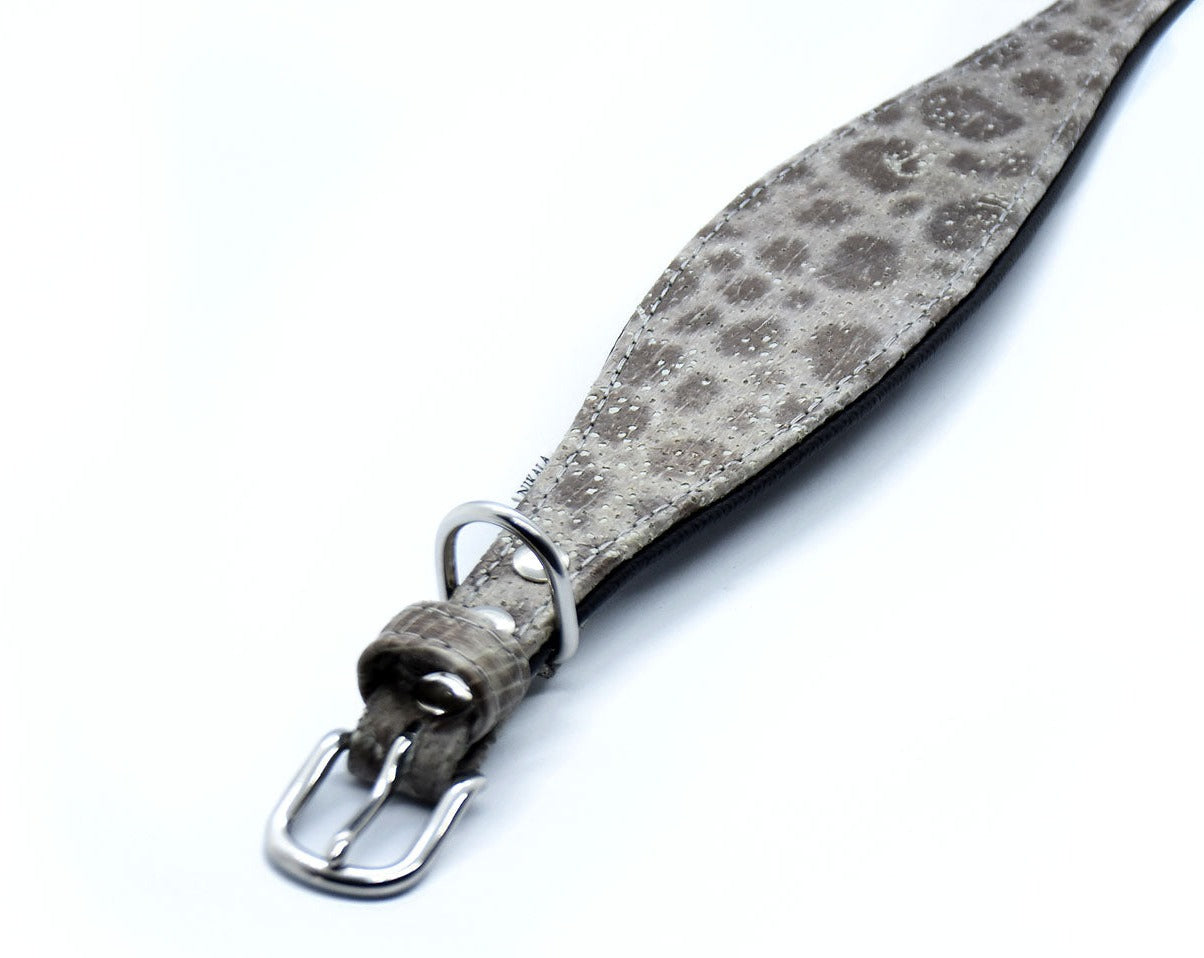 STEINBEIßER Halsband・Einzigartiges Fischleder-Halsband für Windhunde