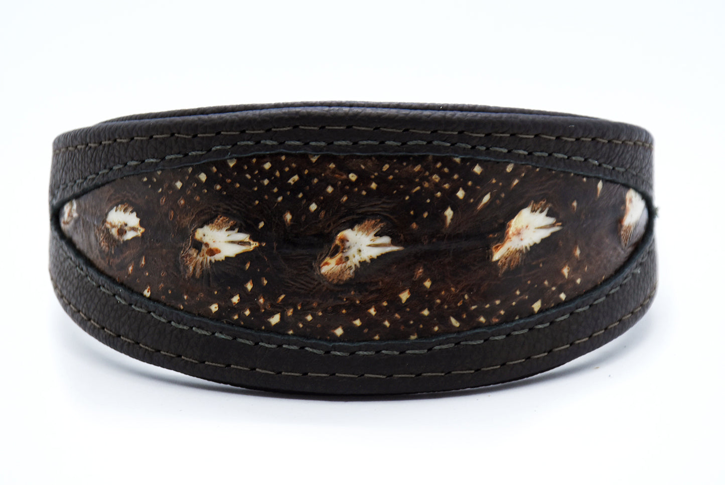 STÖRLEDER Halsband・exklusiv・Einzigartiges Windhundhalsband aus Störleder