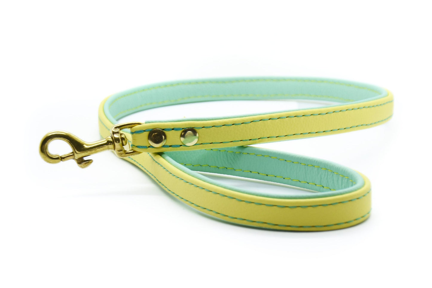 CITY LEINE BICOLOR・Elegante Kurzleine aus butterweichem Nappaleder