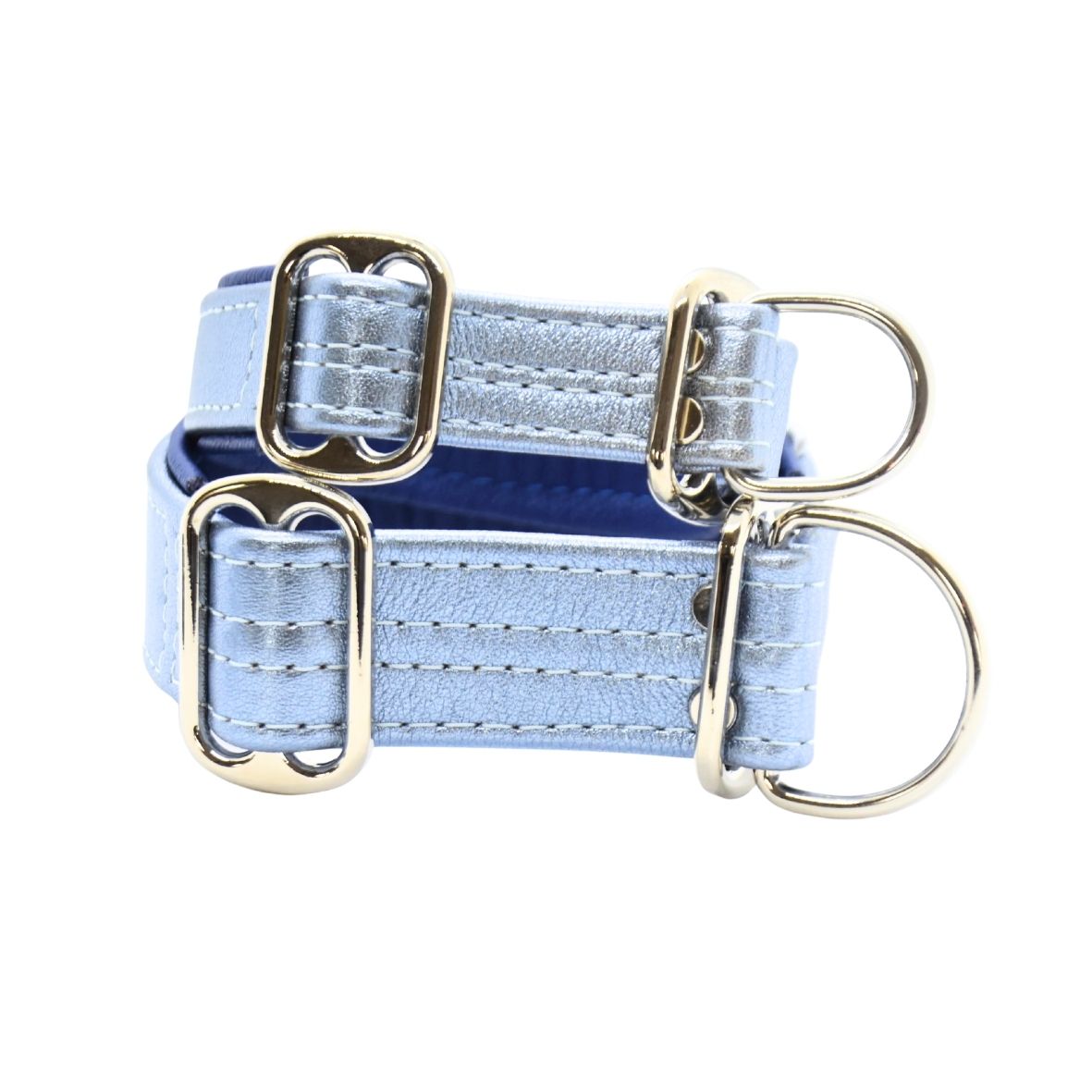 MARTINGAL Windhundhalsband aus Leder | Verstellbarer Zugstopp, gepolstertes Lederhalsband für Windhunde