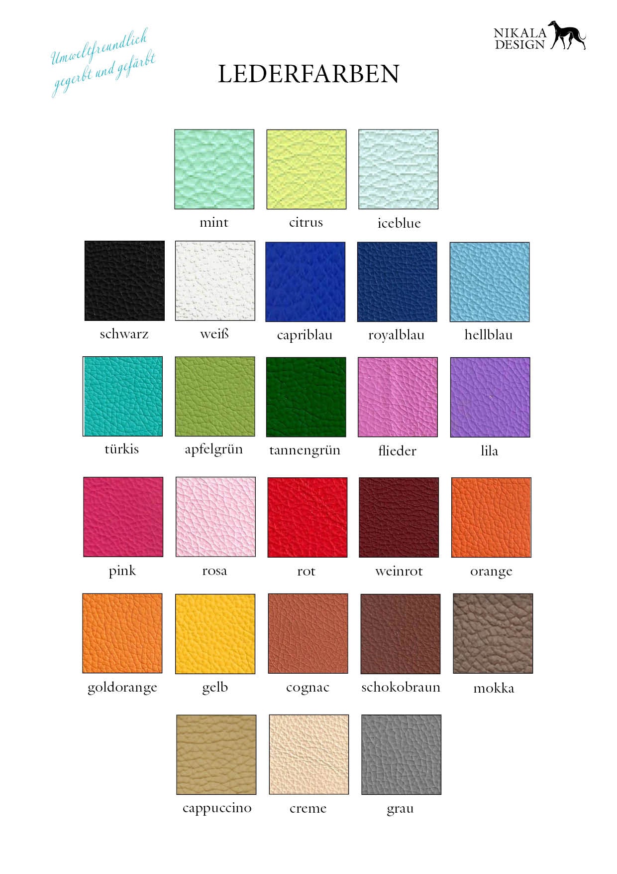 Individuell gefertigtes Halsband aus Bioleder für Windhunde