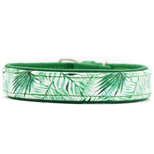 JUNGLE Hundehalsband schmal・Sommerliches Design