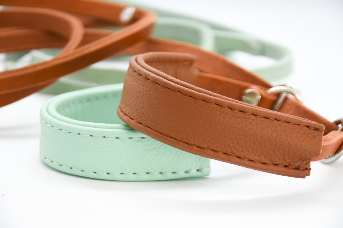 Showleine mit Kehlkopfschutz • Ausstellungsleine für Hundeshows