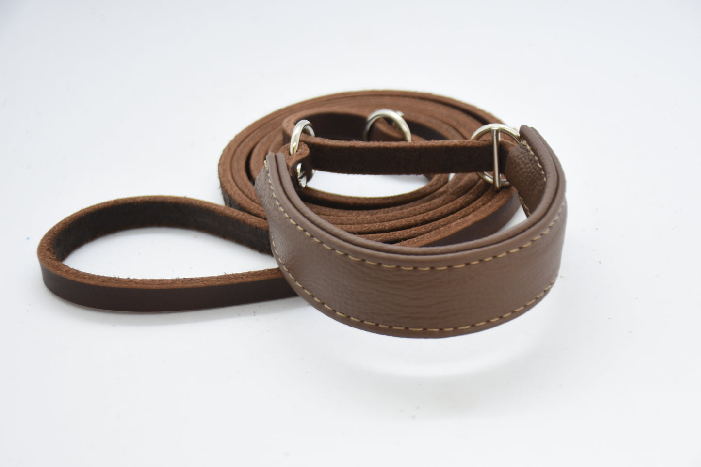 Showleine mit Kehlkopfschutz • Ausstellungsleine für Hundeshows