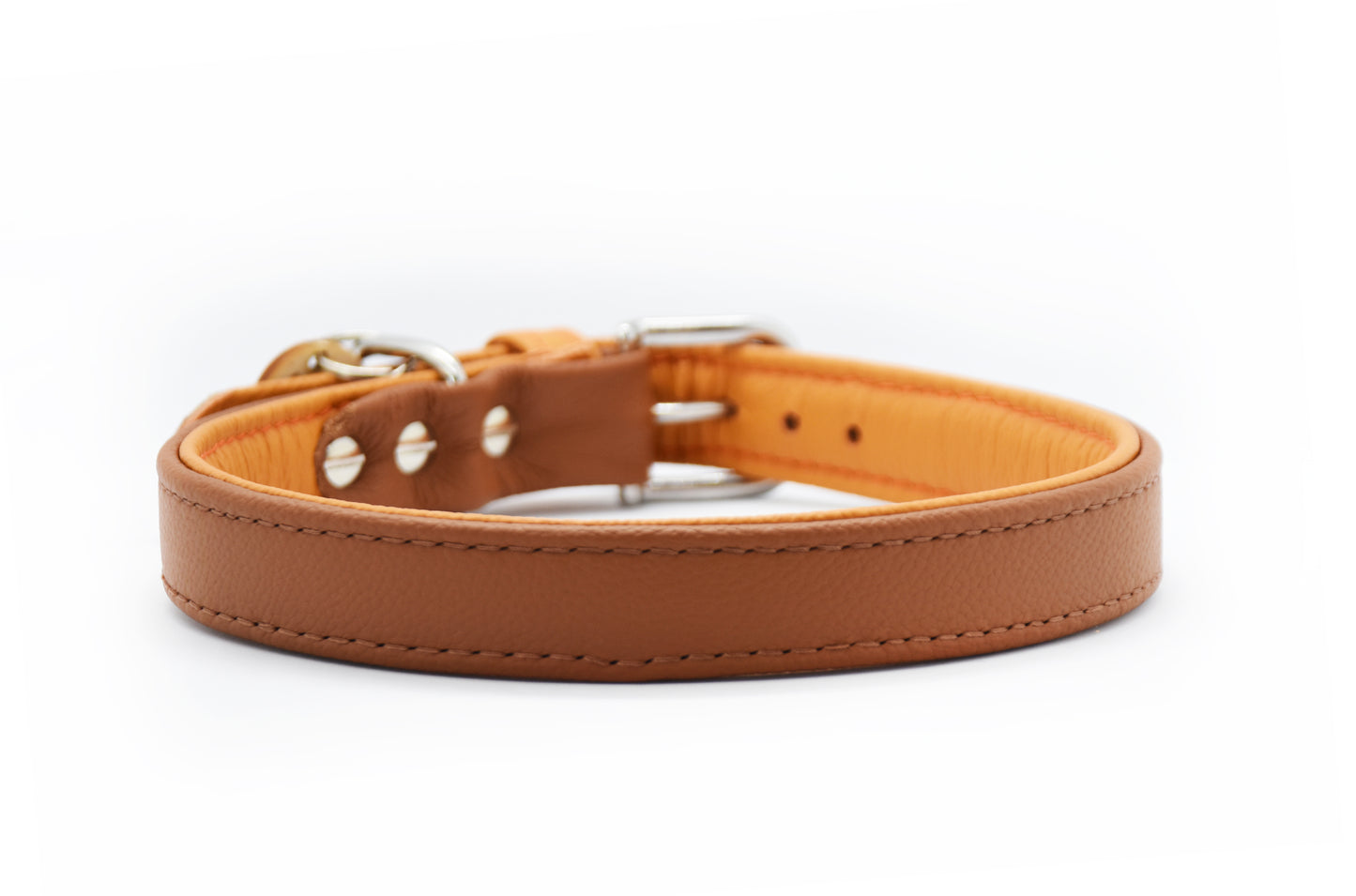 BASIC Hundehalsband schmal・Bio-Nappaleder・Maßgefertigtes Hundehalsband