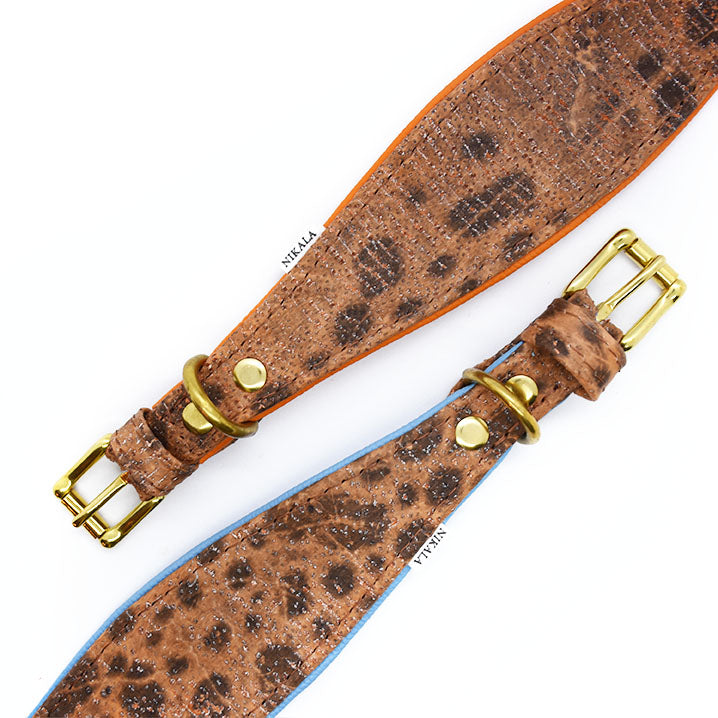 STEINBEIßER Halsband・Einzigartiges Fischleder-Halsband für Windhunde