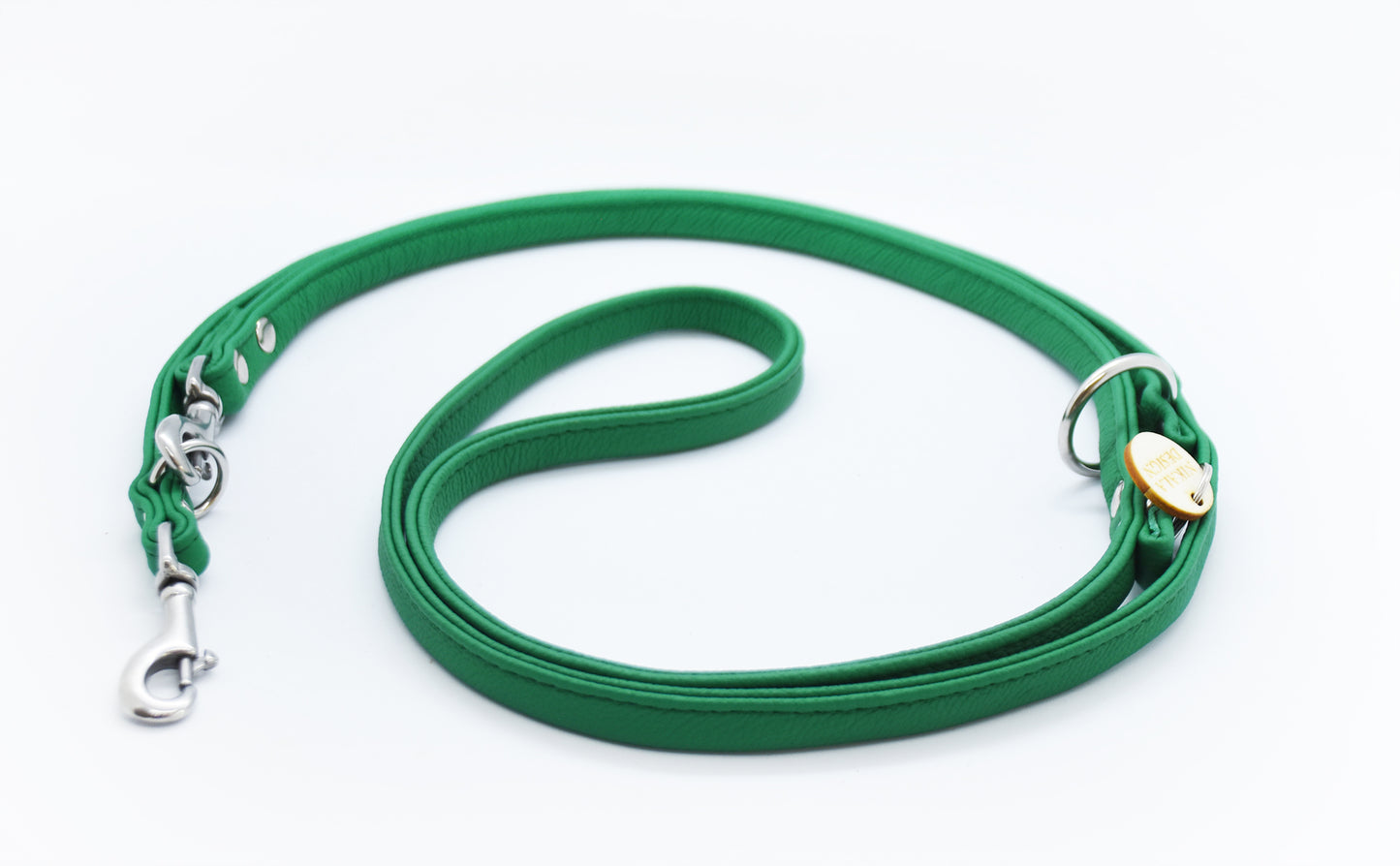 RUNDLEDERLEINE- rundgenähte, verstellbare Führleine aus butterweichem Nappaleder
