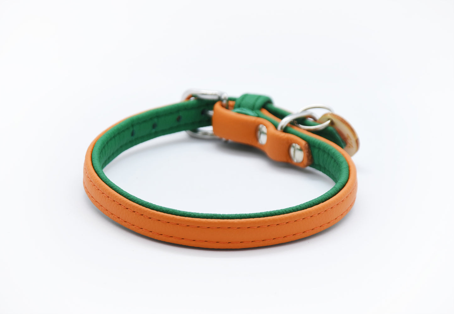 BASIC Hundehalsband schmal・Bio-Nappaleder・Maßgefertigtes Hundehalsband