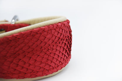 LACHSLEDER Halsband・Einzigartiges Windhundhalsband aus Fischleder