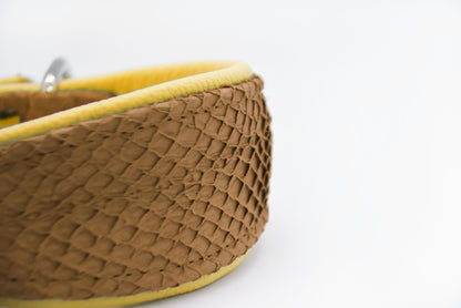 LACHSLEDER Halsband・Einzigartiges Windhundhalsband aus Fischleder