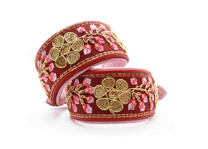 SARI Red Set – Edles Windhund-Halsband mit passender Lederleine & Leckerlibeutel