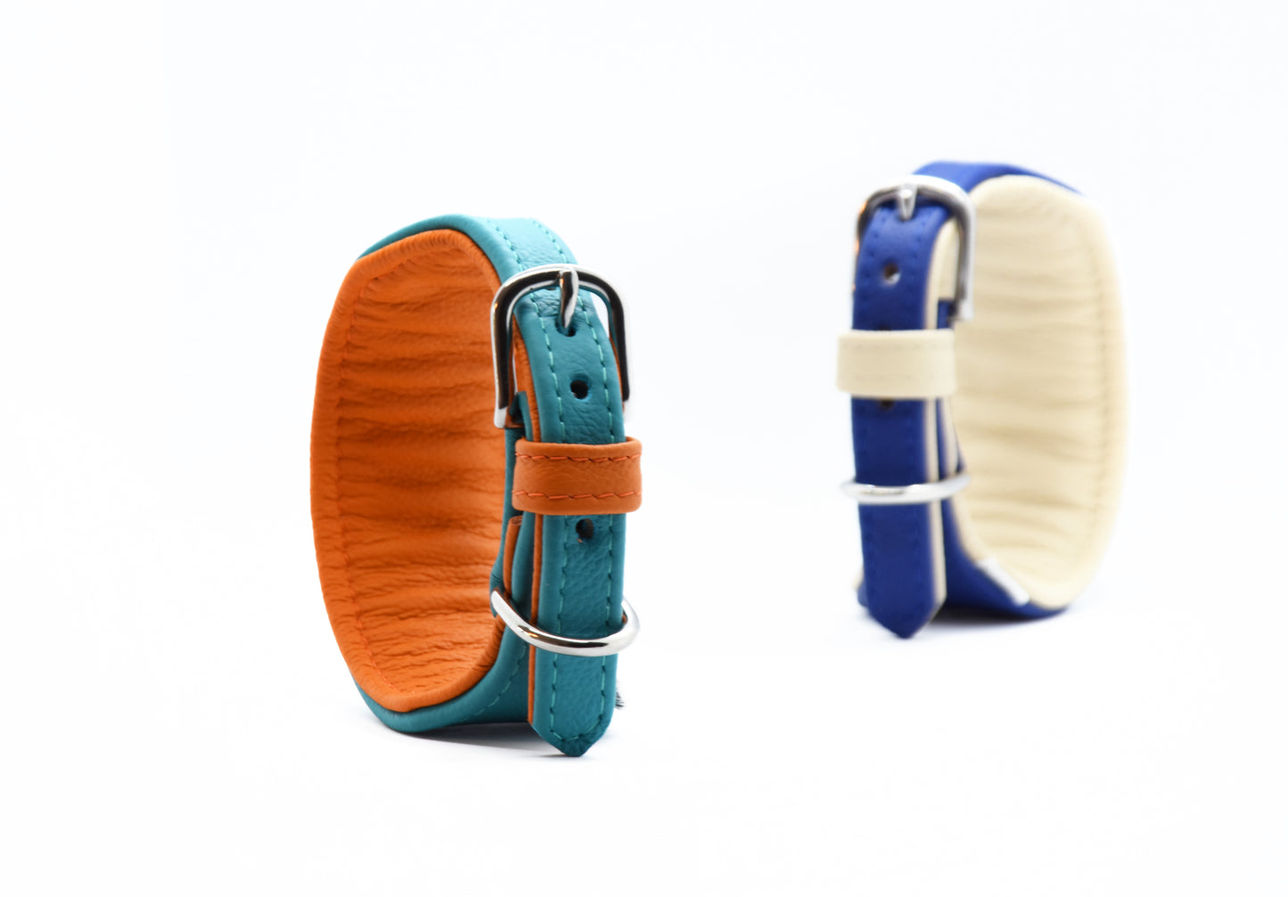 Handgefertigtes Hundehalsband mit breiter Passform für Windhunde