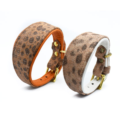 STEINBEIßER Halsband・Einzigartiges Fischleder-Halsband für Windhunde