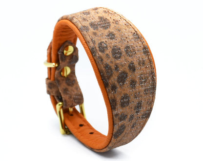 STEINBEIßER Halsband・Einzigartiges Fischleder-Halsband für Windhunde