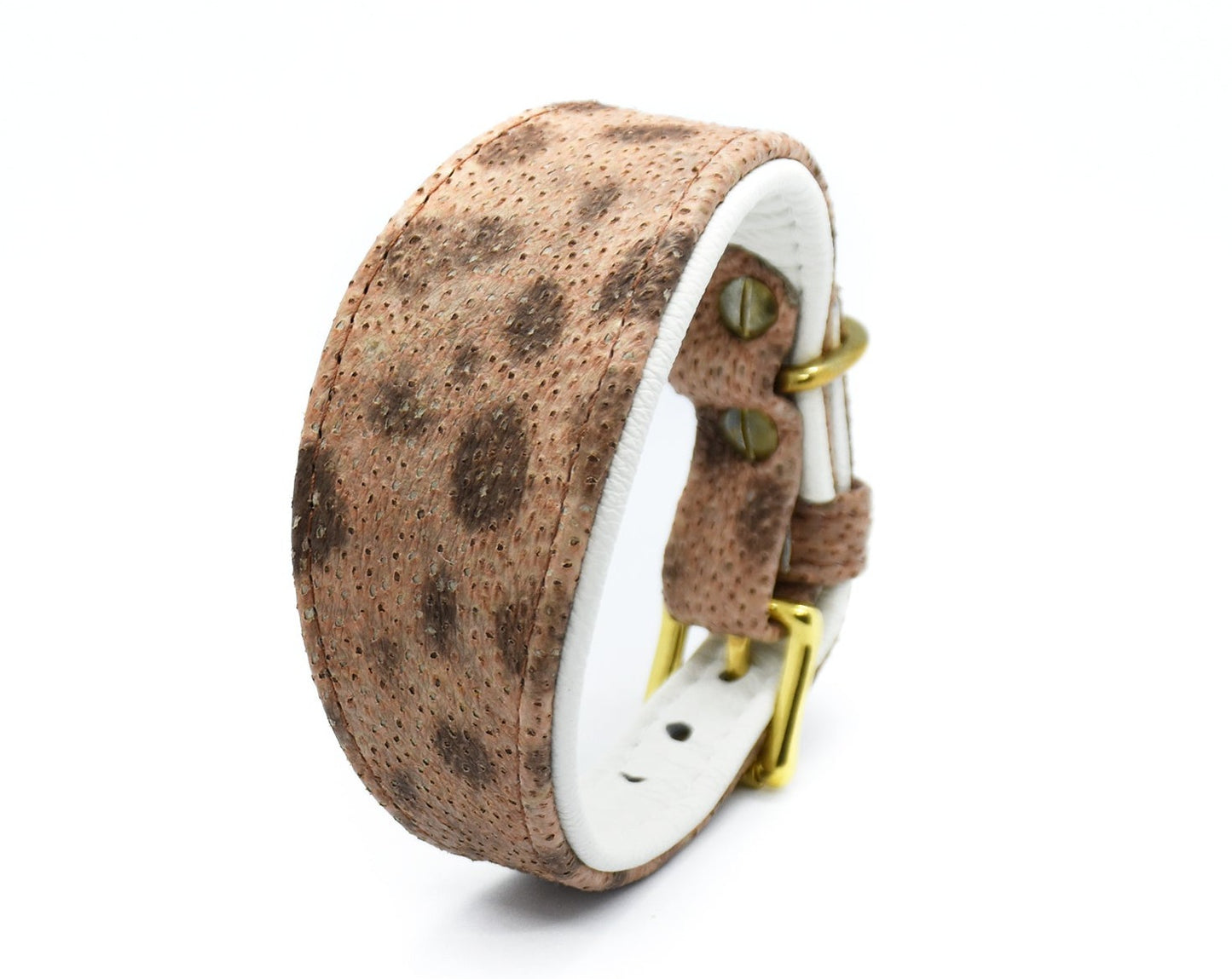 STEINBEIßER Halsband・Einzigartiges Fischleder-Halsband für Windhunde