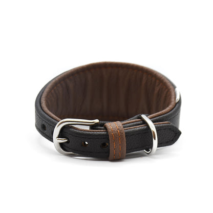 Windhundhalsband mit Gold- oder Silberbeschlägen

