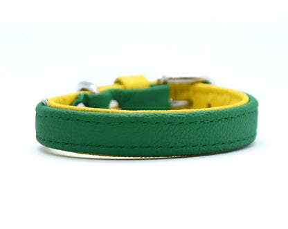 BASIC Hundehalsband schmal・Bio-Nappaleder・Maßgefertigtes Hundehalsband