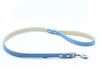 CITY LEINE BICOLOR・Elegante Kurzleine aus butterweichem Nappaleder