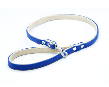 CITY LEINE BICOLOR・Elegante Kurzleine aus butterweichem Nappaleder