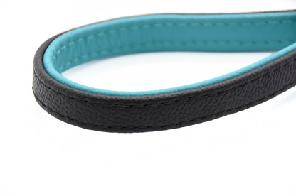 CITY LEINE BICOLOR・Elegante Kurzleine aus butterweichem Nappaleder