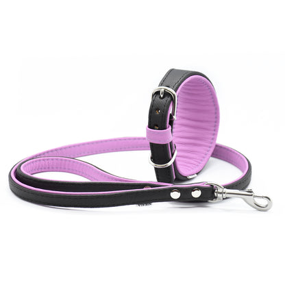 CITY LEINE BICOLOR・Elegante Kurzleine aus butterweichem Nappaleder