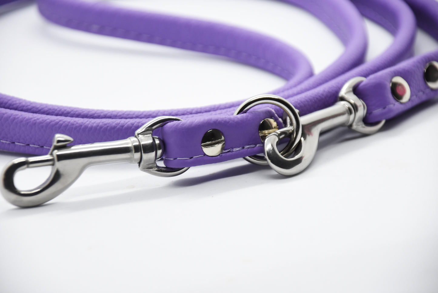 RUNDLEDERLEINE- rundgenähte, verstellbare Führleine aus butterweichem Nappaleder