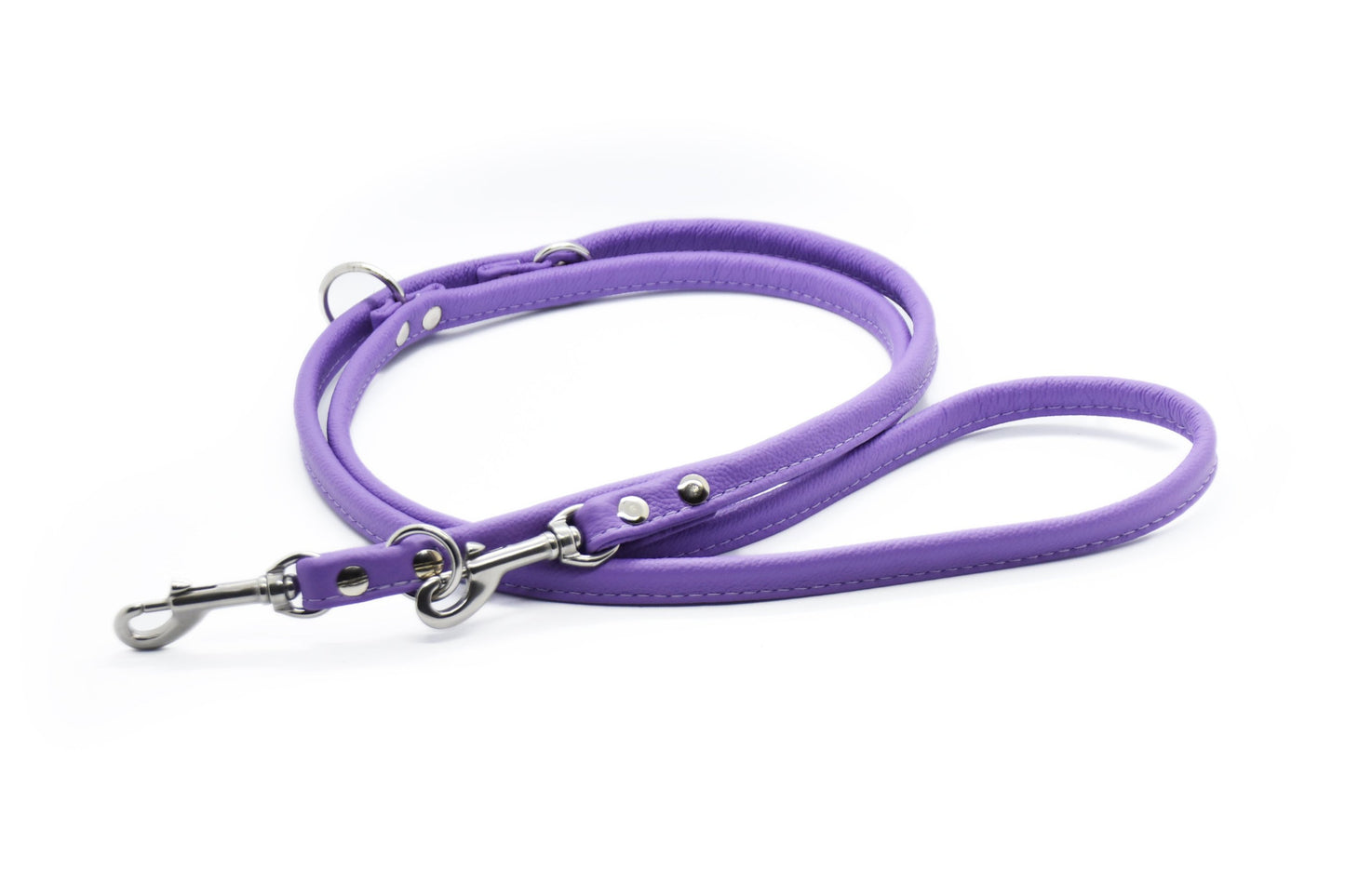 RUNDLEDERLEINE- rundgenähte, verstellbare Führleine aus butterweichem Nappaleder