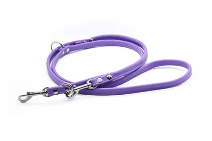 RUNDLEDERLEINE- rundgenähte, verstellbare Führleine aus butterweichem Nappaleder