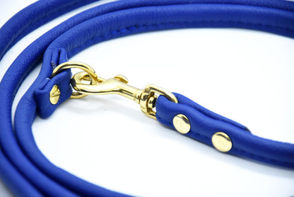 RUNDLEDERLEINE- rundgenähte, verstellbare Führleine aus butterweichem Nappaleder