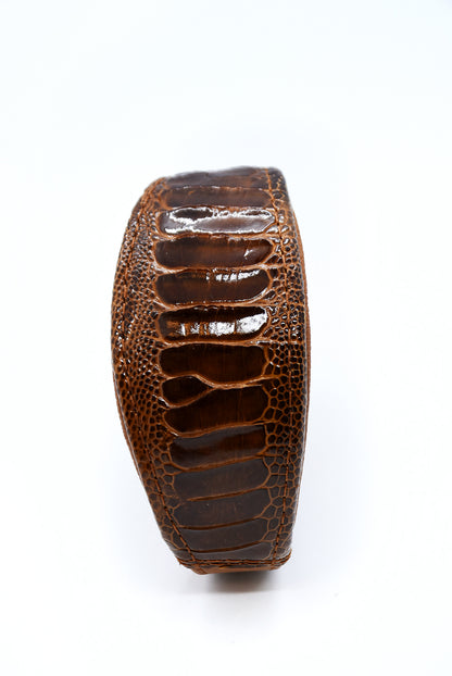 Manufaktur-Hundehalsband aus Straußenbeinleder – Kombination aus Luxusmaterial und funktionalem Design