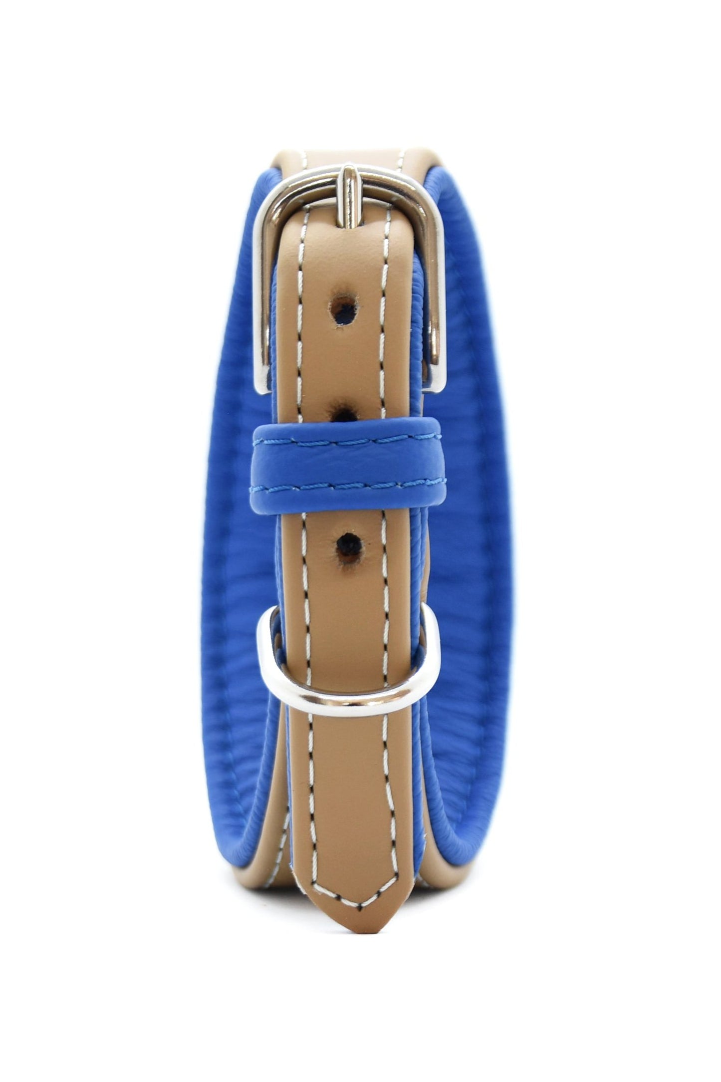 KAMELLEDER Hundehalsband- Gepolstertes Windhundhalsband aus robustem Kamelleder