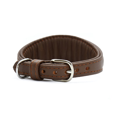 ZEBRAFELL Halsband・exotisches Windhundhalsband aus Zebrafell und Nappaleder