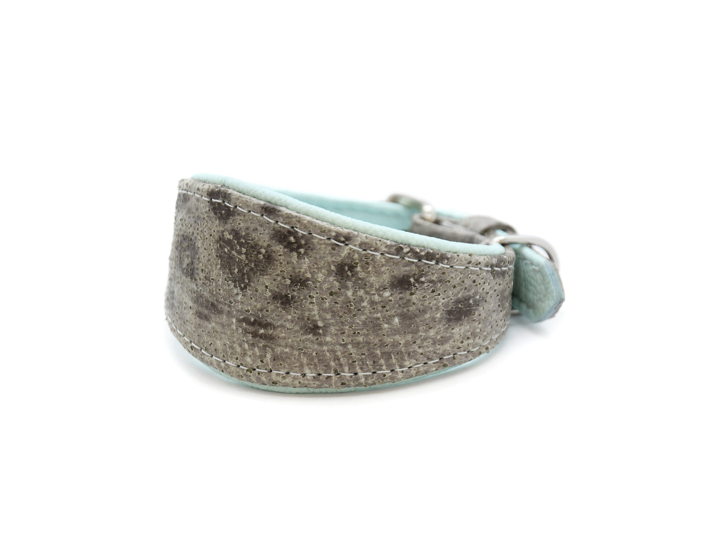 STEINBEIßER Halsband・Einzigartiges Fischleder-Halsband für Windhunde