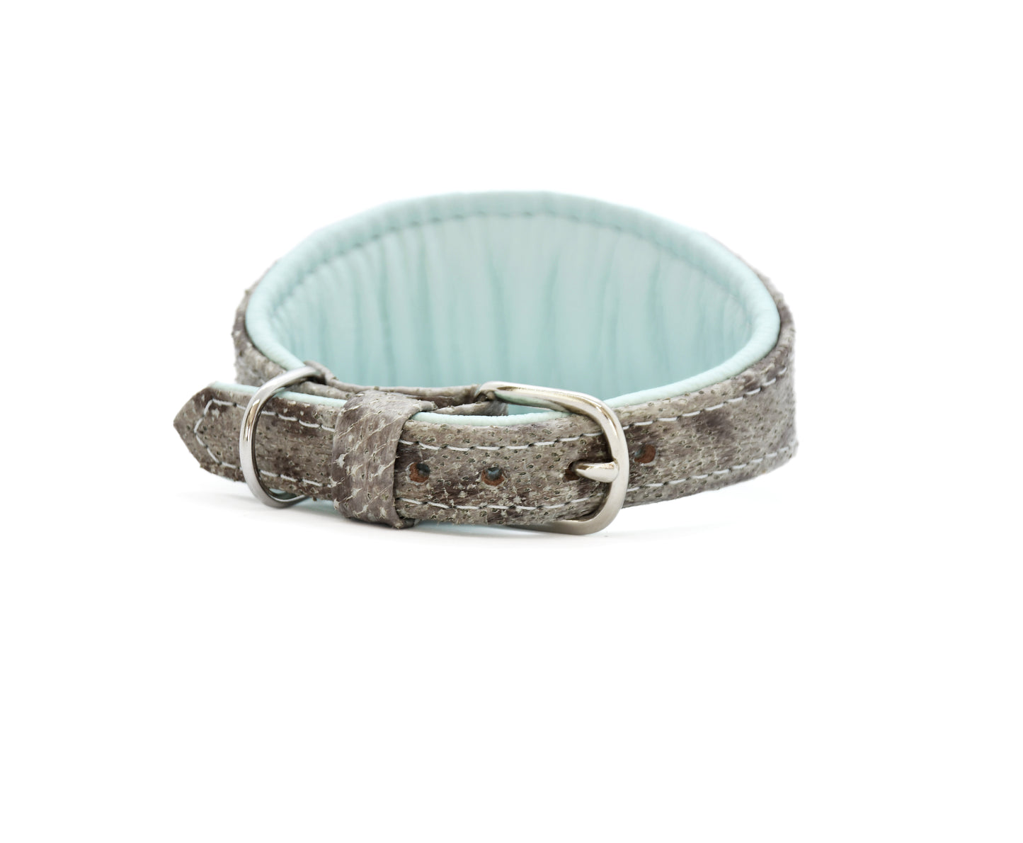 STEINBEIßER Halsband・Einzigartiges Fischleder-Halsband für Windhunde