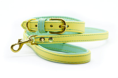 CITY LEINE BICOLOR・Elegante Kurzleine aus butterweichem Nappaleder