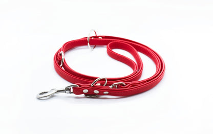 RUNDLEDERLEINE- rundgenähte, verstellbare Führleine aus butterweichem Nappaleder