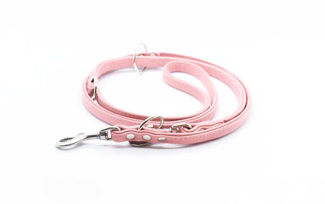 RUNDLEDERLEINE- rundgenähte, verstellbare Führleine aus butterweichem Nappaleder