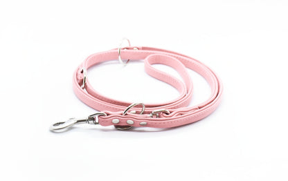 RUNDLEDERLEINE- rundgenähte, verstellbare Führleine aus butterweichem Nappaleder