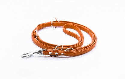 RUNDLEDERLEINE- rundgenähte, verstellbare Führleine aus butterweichem Nappaleder