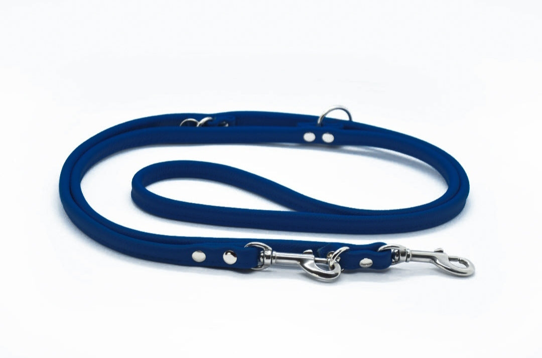 RUNDLEDERLEINE- rundgenähte, verstellbare Führleine aus butterweichem Nappaleder