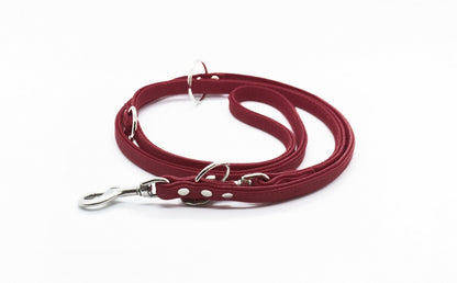 RUNDLEDERLEINE- rundgenähte, verstellbare Führleine aus butterweichem Nappaleder