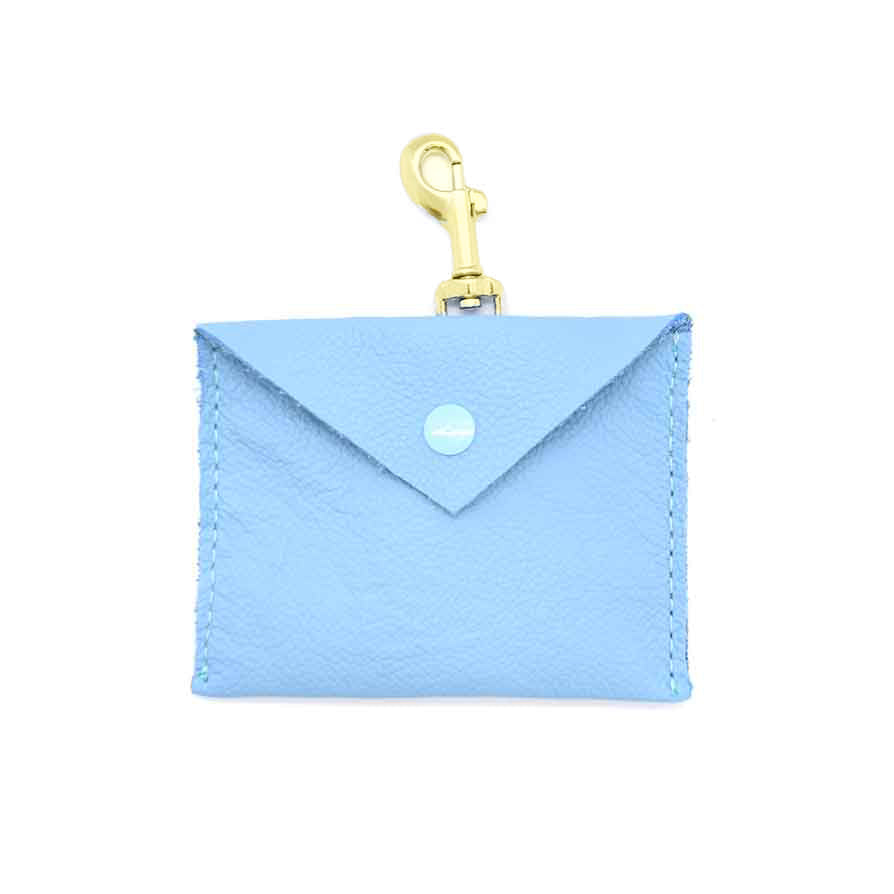 SARI Lightblue Set – Edles Windhund-Halsband mit passender Lederleine & Leckerlibeutel