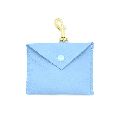 SARI Lightblue Set – Edles Windhund-Halsband mit passender Lederleine & Leckerlibeutel