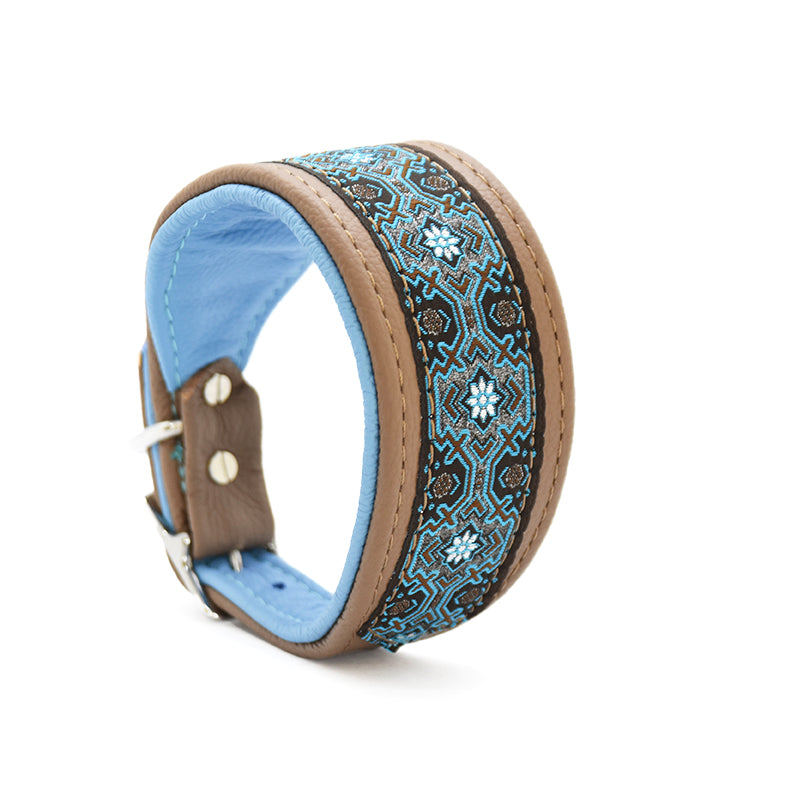 Halsband Skadi mit edlen Edelstahlbeschlägen und sanfter Polsterung